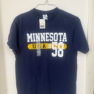 Delta Minnesota Graphic Tee - Navy and Yellow
